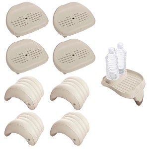 Intex Inflatable HotTub Seat(4) , Attachable Cup Holder, Inflatable Head Rest(4) - 1 of 4