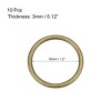 Unique Bargains Zinc Alloy Craft DIY Accessories Hardware Bag Belt O-Ring Buckles 10 Pcs - 2 of 3