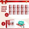 Joyfy 10-Pack No-Snap Christmas Crackers – Festive 10" Table Favors with Hats, Jokes & Surprise Gifts (2 Snowflake Designs) - 2 of 4