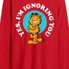 Men's - Garfield - Ignoring You Long Sleeve Graphic T-Shirt - 2 of 3