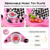 Safstar 4-in-1 Baby Walker, Foldable Infant Activity Push Walker, w/Adjustable Heights, Music, Lights, Removable Tray, for 7-14 Months, Pink - 4 of 4