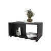 Wengue Coffee Table with Open Storage and Caster Wheels - 3 of 4