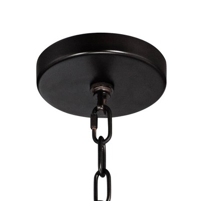 Ellery Bronze Orb 5-Light LED Chandelier