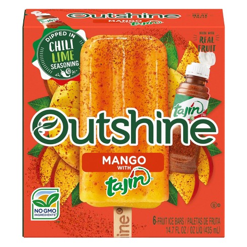 Outshine Mango with Tajin Frozen Fruit Bar - 6ct