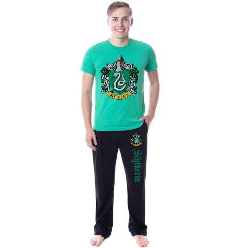 Intimo Harry Potter Mens Hogwarts All Houses Sleep Pajama Set slytherin Small Multicolored Target