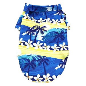 Doggie Design Hawaiian Camp Shirt - Catching Waves - 1 of 3