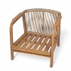Christopher Knight Home Outdoor Wooden Side Table Set of 2 with Round Topiary for Patio Seating Area, Beige - 4 of 4