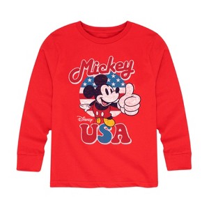 Boys' - Disney - Americana Long Sleeve Graphic T-Shirt - 1 of 4