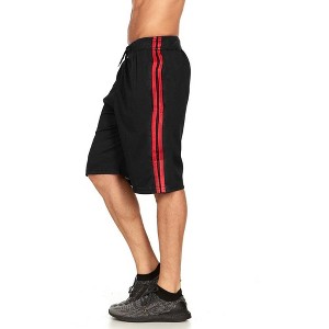 Mens Moisture Wicking Athletic Basketball & Gym Workout Shorts with Pockets - 1 of 2