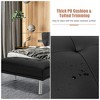 Tangkula Ottoman Footrest Stool PU Leather Rectangular Seat w/Metal Legs - 4 of 4