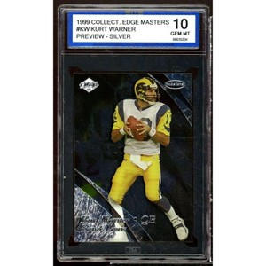 Kurt Warner Rookie 1999 Collector's Edge Masters Prev Silver #KW ISA 10 GEM MT - 1 of 2