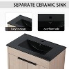GDFStudio Wilbur 72" Freestanding Bathroom Vanity with Dual Ceramic Sinks and Storage Cabinets - 4 of 4