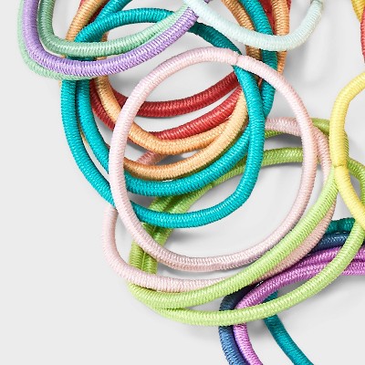 Kids' 2mm Thin Elastics -  50ct - Assorted Neon Colors - Cat & Jack - image 3