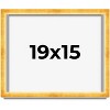PosterPalooza | Minimalist Shadow Box Gold Picture Frame - UV Acrylic, Backing Board, Hanging Hardware - 2 of 4