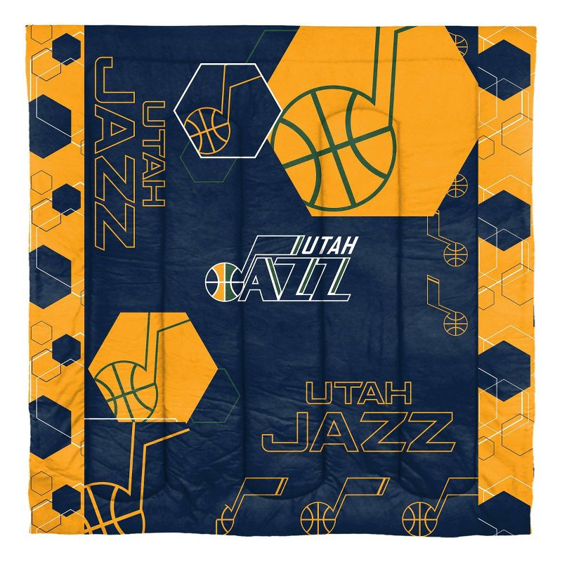 NBA Utah Jazz Hexagon Comforter Set, 2 of 4