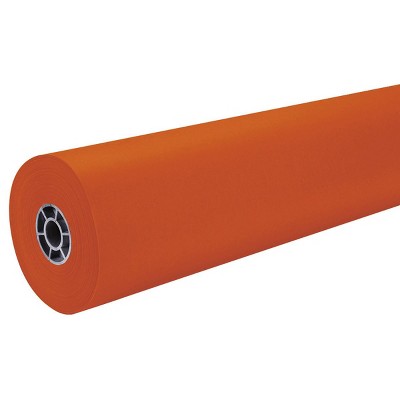 36" x 500' ArtKraft Duo-Finish Paper Roll - Orange