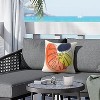 Outdoor Decor by Commonwealth Banana Leaf Print Outdoor Pillow Cover 18" x 18" Multi (Cover Only) - 2 of 4