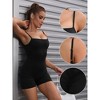 INSPIRE CHIC Women's Square Neck Spaghetti Strap Backless Tummy Control Cami Body Shapers - 3 of 4