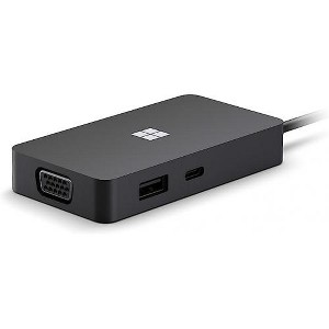 Microsoft Surface USB-C Travel Hub for Business - USB Type C Connector - 1 x USB-A Port & 1 x USB-C Port - 1 x HDMI & 1 x VGA - 1 x Network (RJ-45) - 1 of 4
