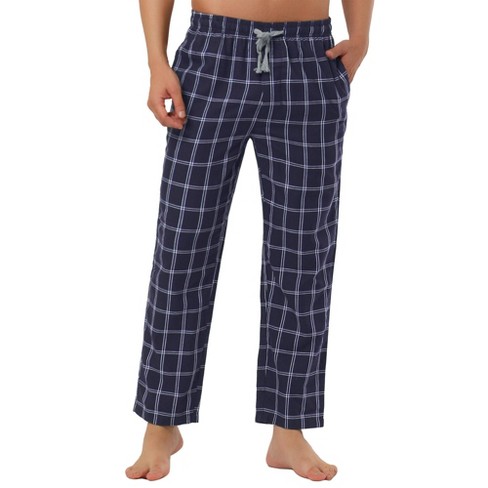 Adr Men's Cotton Flannel Pajama Pants, Winter Joggers Red Buffalo Check  Plaid Large : Target