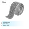 Unique Bargains Self-Adhesive DIY Crafts Decorations Crystal Rhinestone Diamond Ribbon 3 Rolls - 4 of 4