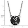 Black Bow Jewelry Sterling Silver Kappa Alpha Theta Greek Life Necklace 18 Inch - 2 of 4