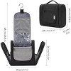Narwey Hanging Toiletry Bag for Women Travel Makeup Bag Organizer Toiletries Bag for Cosmetics Essentials Accessories - 4 of 4