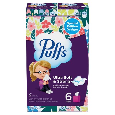 Puffs Plus Ultra Soft Exclusive Designs Facial Tissue - 72ct