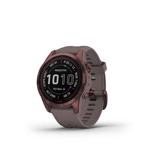 Garmin fenix 7S - Sapphire Solar Dark Bronze Titanium with Shale Gray Band