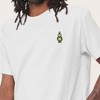 Dalix Robot (Glow in the Dark) Embroidered Relaxed Heavy Soft Cotton T Shirt Mens - 4 of 4
