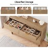 Wooden 6 Drawer Dresser with Vintage Pattern Design, Modern Chest Dresser with Deep Drawers for Bedroom, Living Room, Entryway - 2 of 4