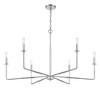 Savoy House Salerno 6 - Light Chandelier in  Polished Nickel - 4 of 4