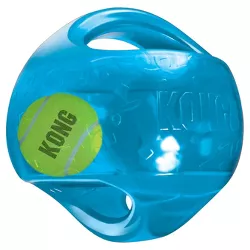 KONG 2-in-1 Jumbler Interactive Dog Toy - Blue - M/L