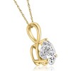 Pompeii3 2Ct Pear Shape Diamond Solitaire Necklace 14k Yellow Gold Pendant Lab Created - image 2 of 4