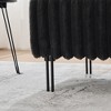 PAGED Stylish Ottoman Bench Upholstered End of Bed Bench with Metal Legs and Adjustable Back, Foot Stool for Entryway, Bedroom - 3 of 4