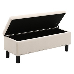Dexmalle Storage Ottoman Bench with Button-Tufted,Bedroom - 1 of 4