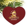 Calvin University Primary Logo Heart Love Wood Christmas Tree Holiday Ornament - 2 of 3