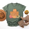 Simply Sage Market Women's Pumpkin Season Distressed Short Sleeve Garment Dyed Tee - 3 of 4