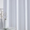 HLC.ME Jefferson Faux Silk Semi Sheer Light Filtering Microfiber Lined Grommet Lightweight Window Curtains, 2 Panels - 4 of 4