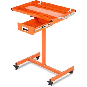 TackView Mobile Rolling Tool Tray with Wheels – Adjustable Height Work Table, Garage & Shop Utility Cart - 1 of 4