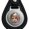 Christmas Vacation Merry Clarkmas Black Leather Keychain - 3 of 4