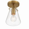 Crystorama Lighting Voss 1 - Light Semi-Flush Mount in  Luxe Gold - 3 of 4