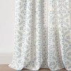 Lush Décor Doreen Delicate Floral Window Panels Blue Pair 52x84 - 4 of 4