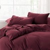 Bedsure | 3/4 Pcs Solid Embossed Soft Sheet & Pillowcase Bedding Set - 3 of 4