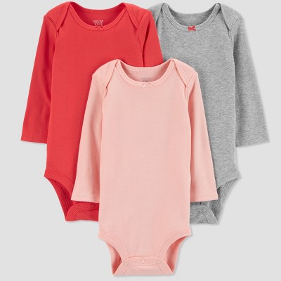 Baby Girls 3pk Poppy Bodysuit - Just One You® made by carters Pink 6M ...