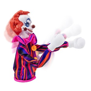 Syndicate Collectibles Horror Reachers Killer Klowns Rudy 13-Inch Boxing Puppet | Toynk Exclusive - 1 of 4
