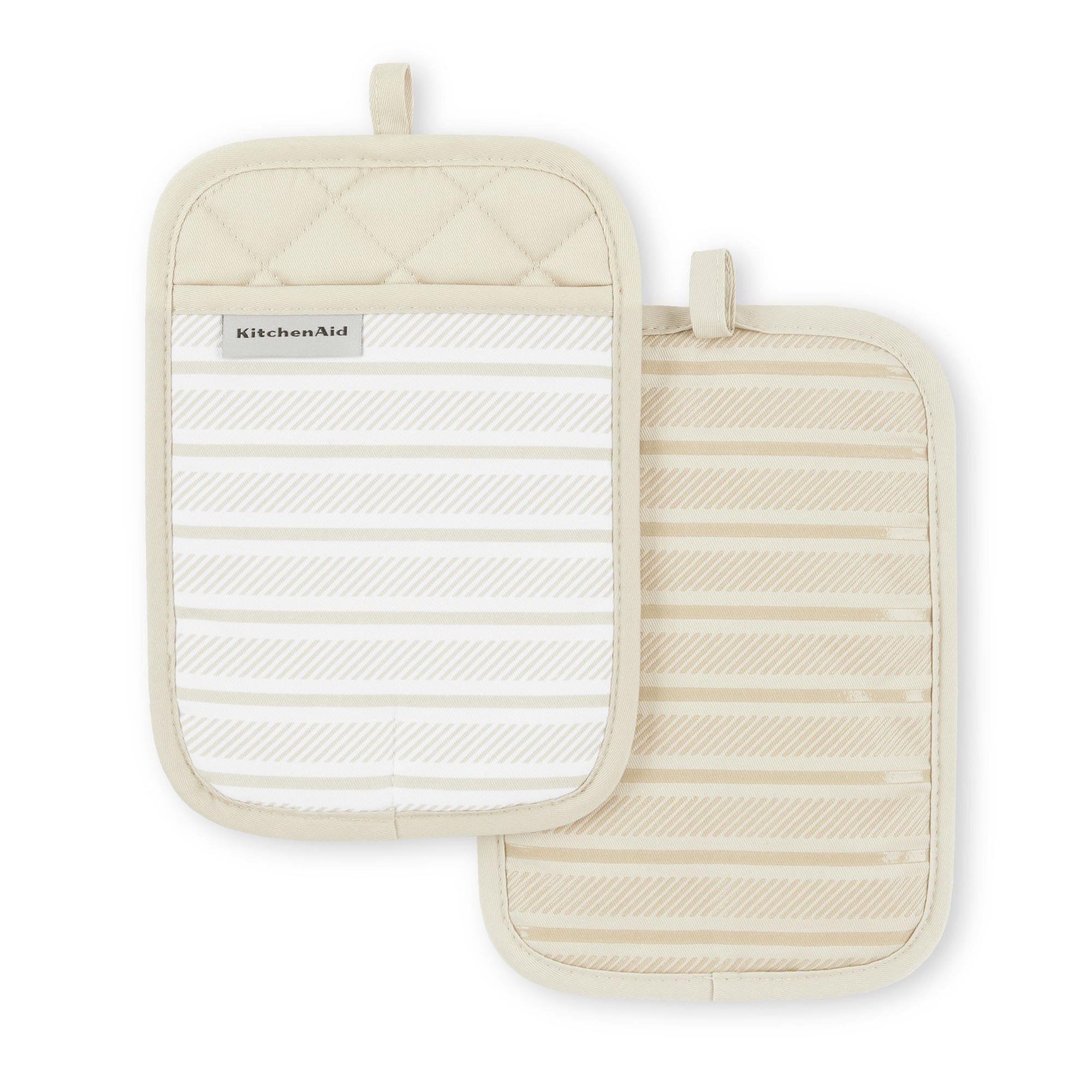 KitchenAid Albany Pot Holders 2-Pack, Milkshake