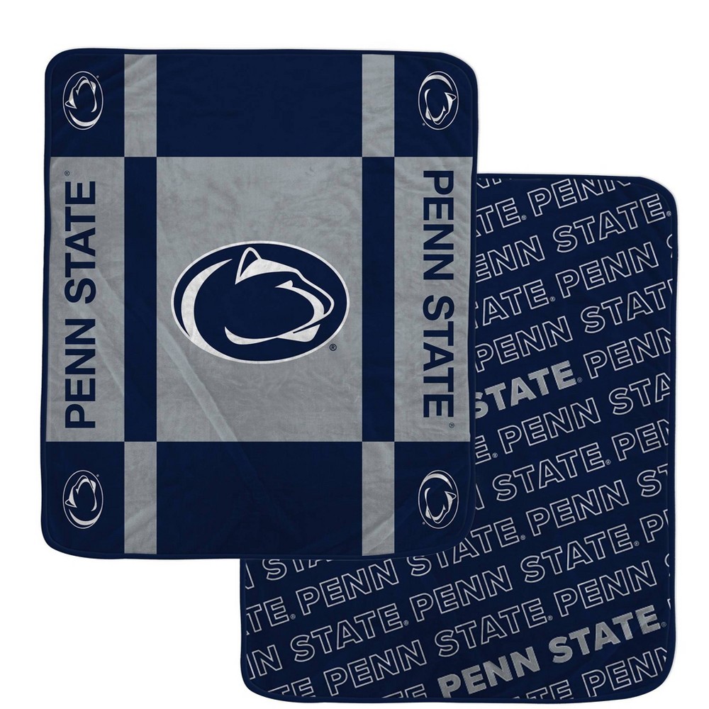 Photos - Duvet NCAA Penn State Nittany Lions Reverse Block Double Sided Ultra Cozy Blanket