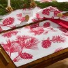 Patricia Heaton Home Cranberry Pinecone Placemat Set of 4 - 2 of 3