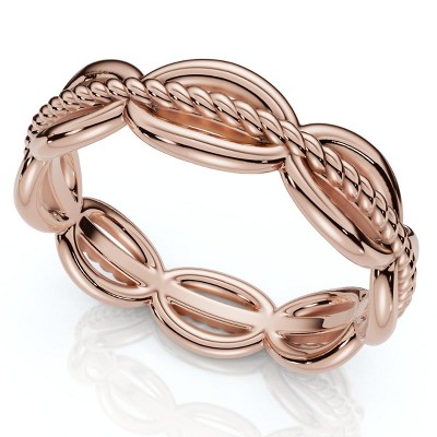 Pompeii3 14k Gold or Platinum Angi Stackable Anniversary Wedding Band